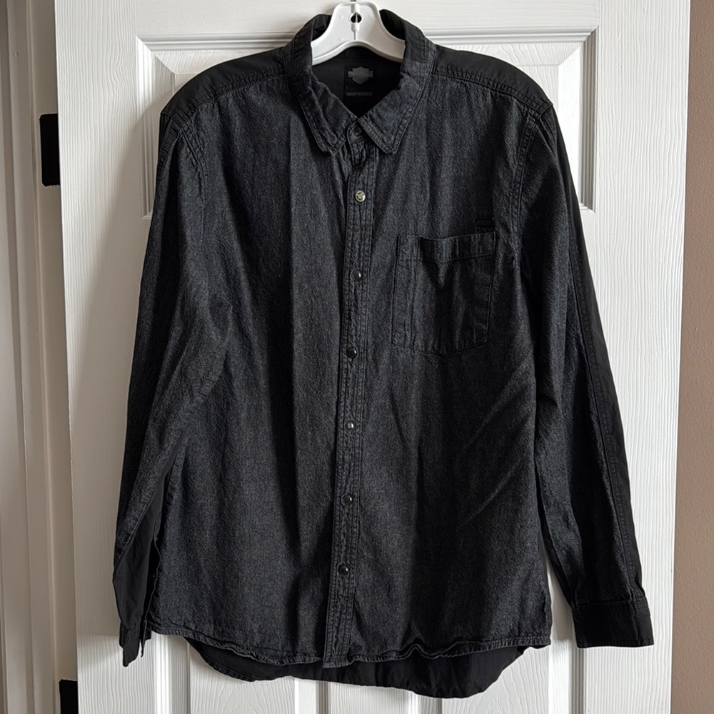 Harley Davidson Men’s Snap Button Shirt Size L